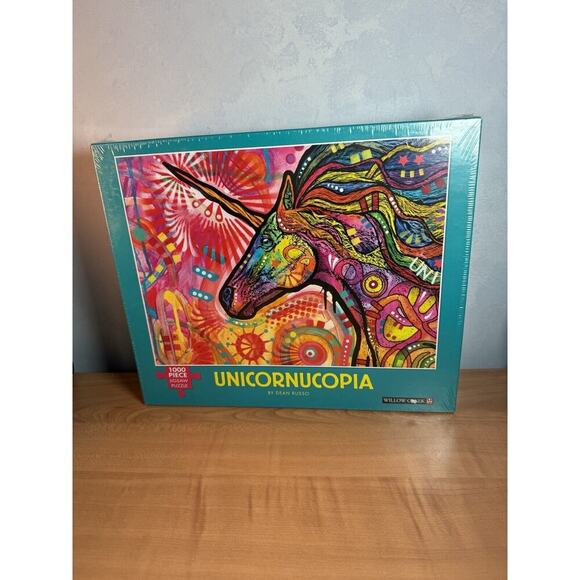 Willow Creek 1000 Piece Jigsaw Puzzle "Unicornucopia" New Sealed Dean Russo - Picture 1 of 6